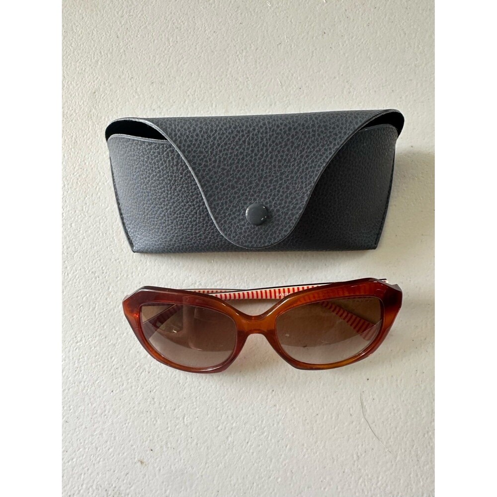 Ralph By Ralph Lauren RA 5255 Red Havana Oversized Square Frames Sunglasses